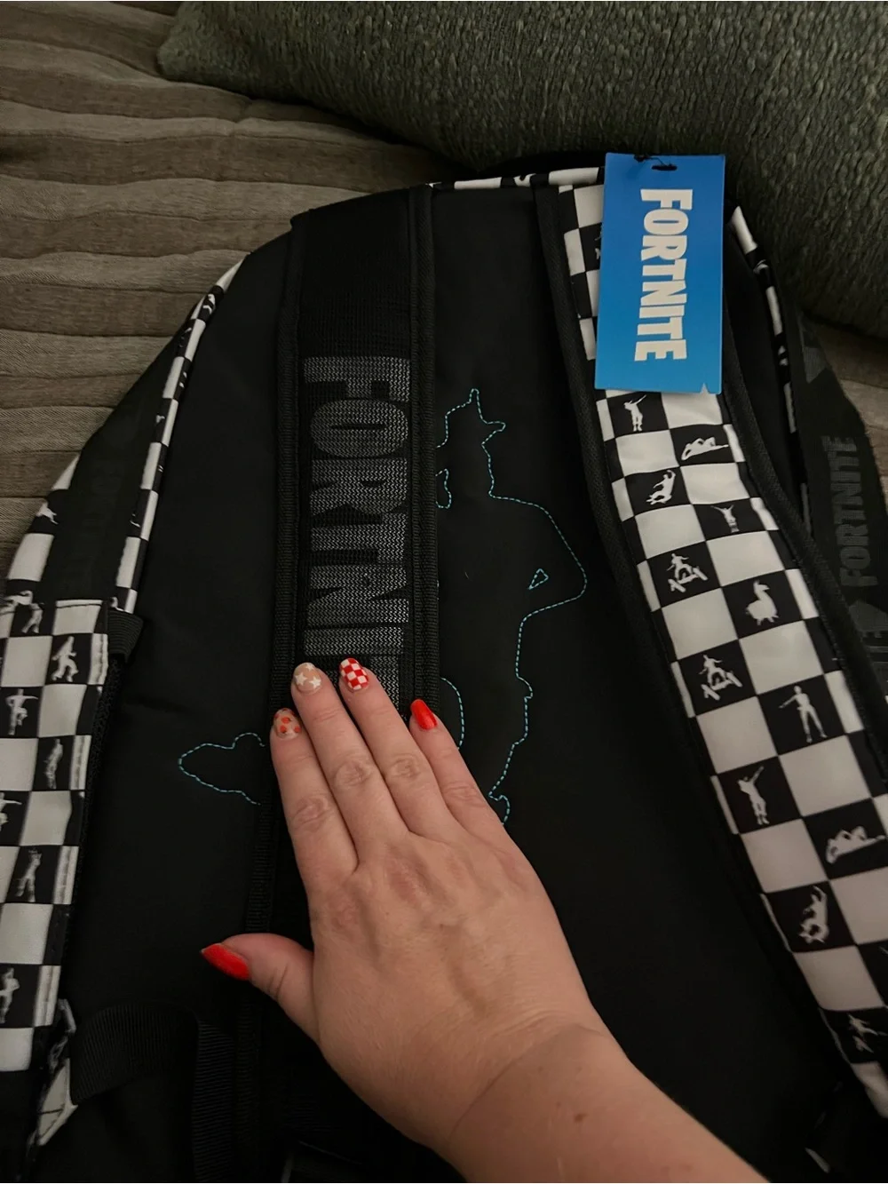 Fortnite Black & White School Backpack NWT
